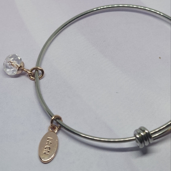 👍5 for $20Disney LA CN Adjustable Wire Micky Mouse Charm Bangle Bracelet - Picture 2 of 5
